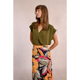 LADIES WOVEN TOP - MOLLY BRACKEN - FEMME - Tops, t-shirts - 16610