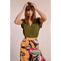 LADIES WOVEN TOP - MOLLY BRACKEN - FEMME - Tops, t-shirts - 16612