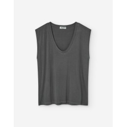 SS TSHIRT VISCOSE - LOSAN - FEMME - Tops, t-shirts - 16772