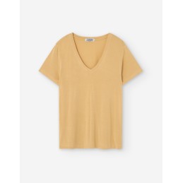 SS TSHIRT JERSEY MUSTARD - LOSAN - FEMME - Tops, t-shirts - 16794