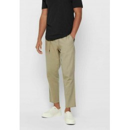 PANTALON EN LIN - ONLY AND SONS - HOMME - Pantalons et jeans - 2028