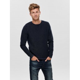 PULL EN MAILLE ONSMOOSE - ONLY AND SONS - HOMME - Pulls, vestes et gilets - 2128