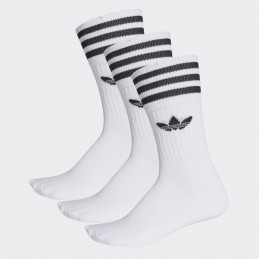 CHAUSSETTES MI-MOLLET SOLID CREW SOCK - ADIDAS - HOMME - Accessoires - 4521