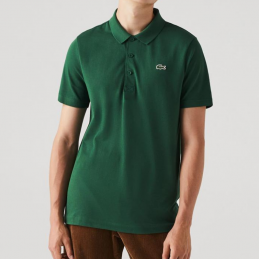 POLO LACOSTE VERT MANCHES COURTES - LACOSTE - HOMME - T-shirts et polos - 7775