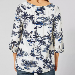 Blouse Carmen print femme - CECIL - FEMME - Chemises, blouses - 8372