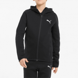 Sweatshirt à capuche evo full-zip junior - PUMA - JUNIOR GARCON - Textiles - 8430
