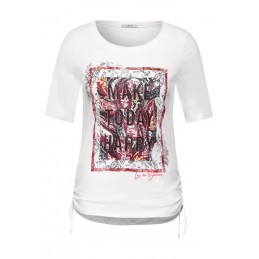 TEE-SHIRT MAKE HAPPY - CECIL - FEMME - Tops, t-shirts - 897