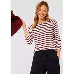 TEE-SHIRT MANCHES 3/4 TOS STRIPE - CECIL - FEMME - Tops, t-shirts - 904